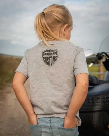Thunderbike Kids T-Shirt Boneracer Grau 2 Thunderbike Kids T-Shirt Boneracer Grau – Bild 2