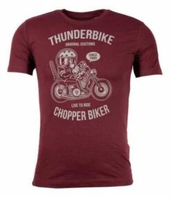Thunderbike Kinder T-Shirt Chopper Biker Rot