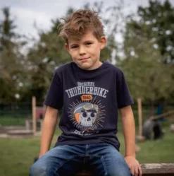Thunderbike Kinder T-Shirt Skull Rider Blau -Thunderbike 19 01 1359v 51