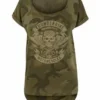 Thunderbike Damen T-Shirt Speed Skull Olive