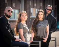 Thunderbike Damen T-Shirt Classic Vintage Grau -Thunderbike 19 11 1233v 4