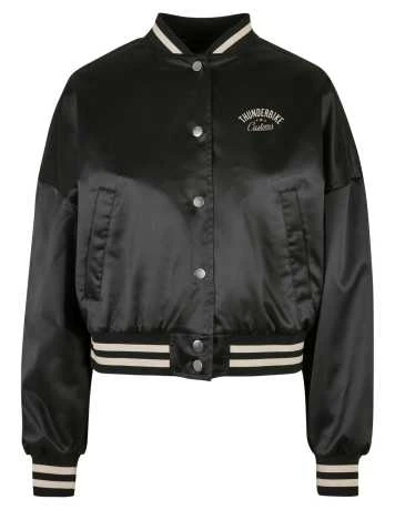 Thunderbike Damen College Blouson Jacke Customs Schwarz 1 Thunderbike Damen College Blouson Jacke Customs Schwarz