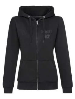 Thunderbike Damen Zip Hoodie Death Head Schwarz