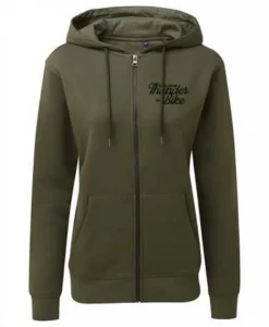 Thunderbike Damen Zip Hoodie Olive Grün