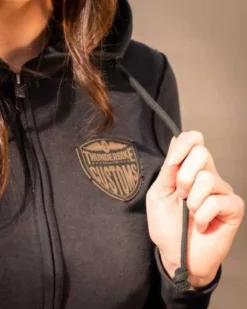 Thunderbike Damen Zip Hoodie Original Schwarz 9 Thunderbike Damen Zip Hoodie Original Schwarz -Thunderbike 19 20 1221v 5