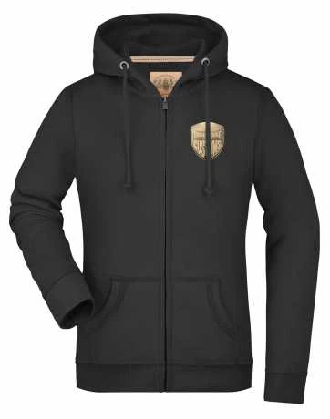 Thunderbike Damen Zip Hoodie Original Schwarz 1 Thunderbike Damen Zip Hoodie Original Schwarz