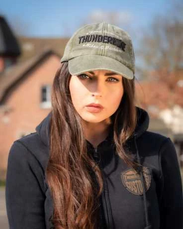 Thunderbike Damen Zip Hoodie Original Schwarz 4 Thunderbike Damen Zip Hoodie Original Schwarz – Bild 4