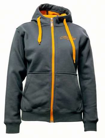 Thunderbike Damen Zip Hoodie Classic Vintage Grau 1 Thunderbike Damen Zip Hoodie Classic Vintage Grau