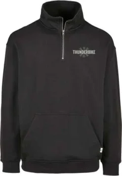 Thunderbike Troyer 1/4 Zip Sweater Schwarz