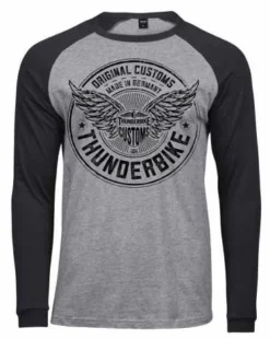 Thunderbike Longsleeve Flying Customs Schwarz/grau