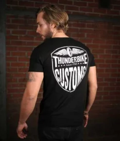 Thunderbike V-Neck T-Shirt New Custom Schwarz -Thunderbike 19 31 1011a 4