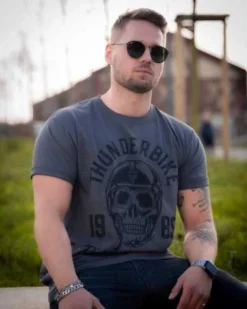 Thunderbike T-Shirt Ride Till Death Grau -Thunderbike 19 31 1243v 4
