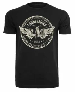 Thunderbike T-Shirt Vintage Wheel Schwarz