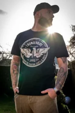 Thunderbike T-Shirt Vintage Wheel Schwarz -Thunderbike 19 31 1311v 3