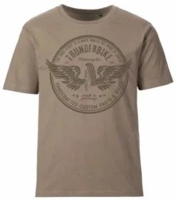 Thunderbike T-Shirt Vintage Wheel Braun