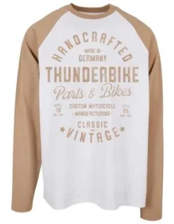 Thunderbike Longsleeve Handcrafted Weiß/beige
