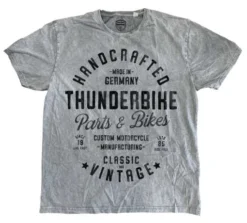 Thunderbike T-Shirt Handcrafted Grau