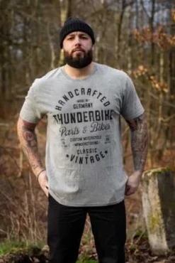 Thunderbike T-Shirt Handcrafted Grau -Thunderbike 19 31 1423 222l 11