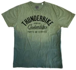 Thunderbike T-Shirt Genuine Custom Olive Grün