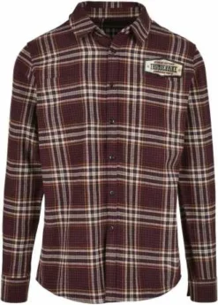 Thunderbike Herren Flanellhemd Karo Cherry/honey