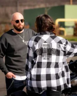 Thunderbike Flanellhemd Original Weiß/schwarz -Thunderbike 19 32 1272v 4