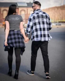 Thunderbike Flanellhemd Original Weiß/schwarz -Thunderbike 19 32 1272v 3