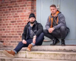 Thunderbike Zip Hoodie Flying Custom Grau/orange -Thunderbike 19 40 1263v 2