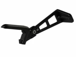 Seitlicher Kennzeichenhalter Alu Lang Schwarz Matt