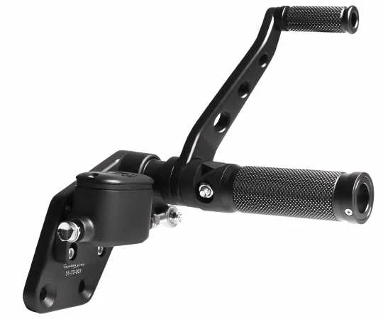 Fußrastenanlage Satin Schwarz Cut 2 Fußrastenanlage Satin Schwarz Cut – Bild 2