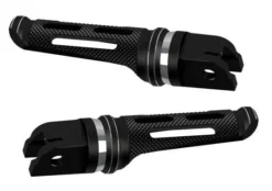 Fahrer Fußrasten Set SP-S Schwarz