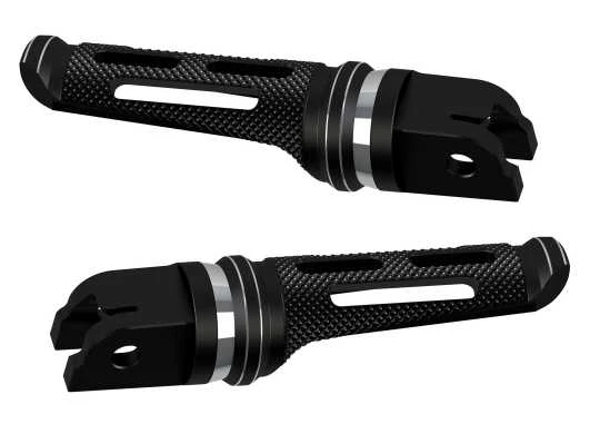 Fahrer Fußrasten Set SP-S Schwarz 1 Fahrer Fußrasten Set SP-S Schwarz